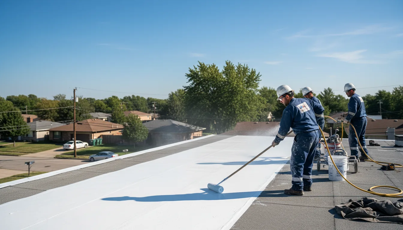 Commercial roof coating in Zionville, NC near me